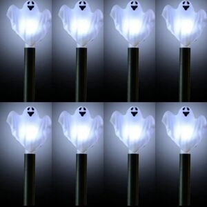 Ghost LED Light Stakes for Halloween